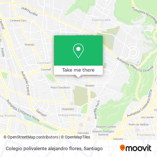 Mapa de Colegio polivalente alejandro flores