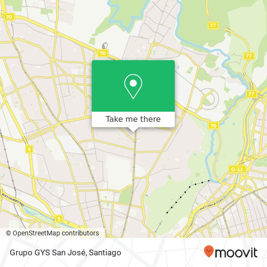 Grupo GYS San José map