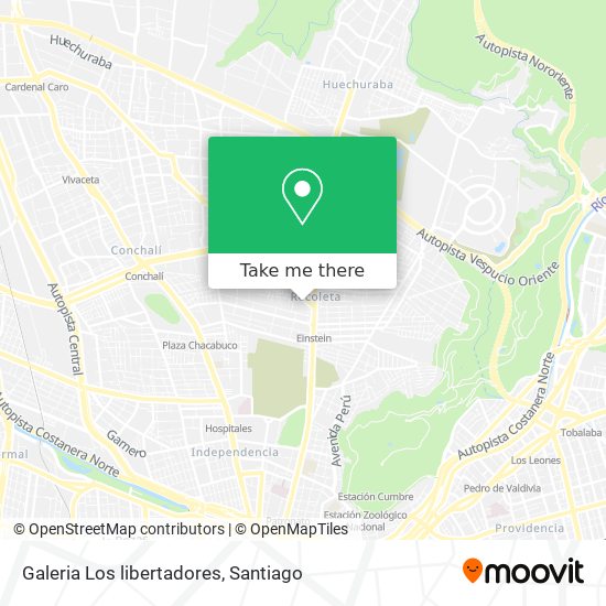 Galeria Los libertadores map