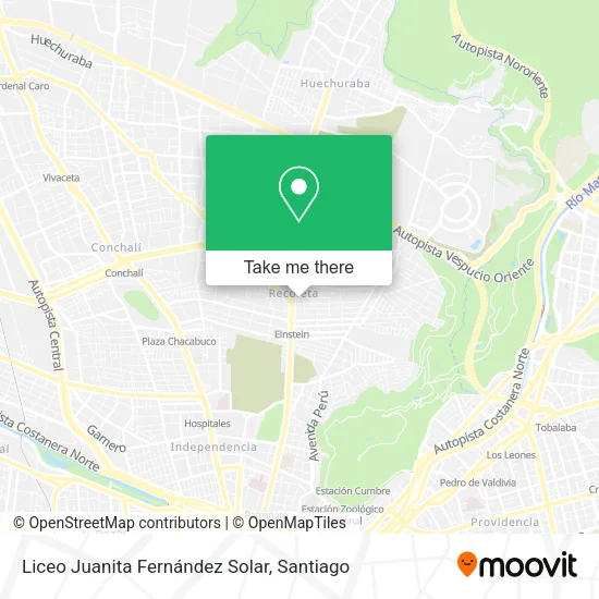 Liceo Juanita Fernández Solar map