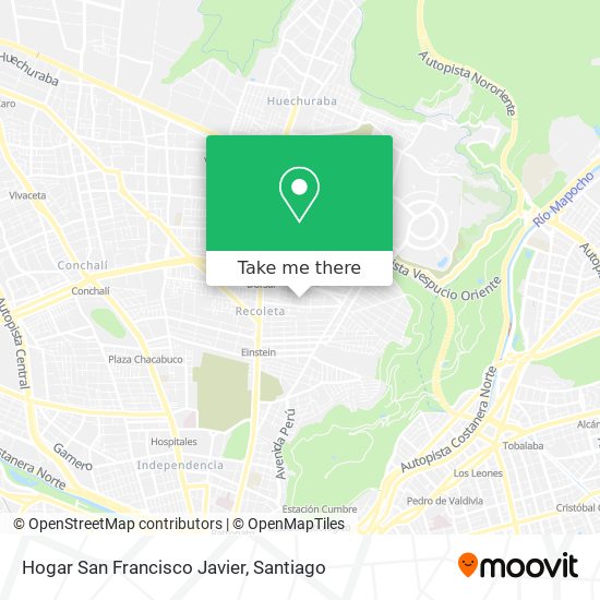Hogar San Francisco Javier map