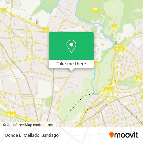Mapa de Donde El Mellado