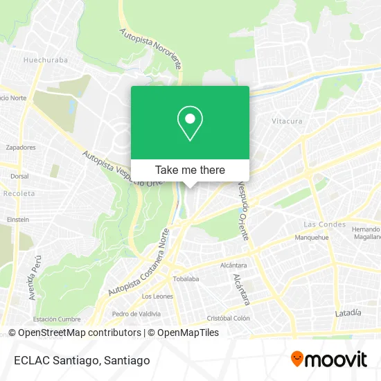 ECLAC Santiago map