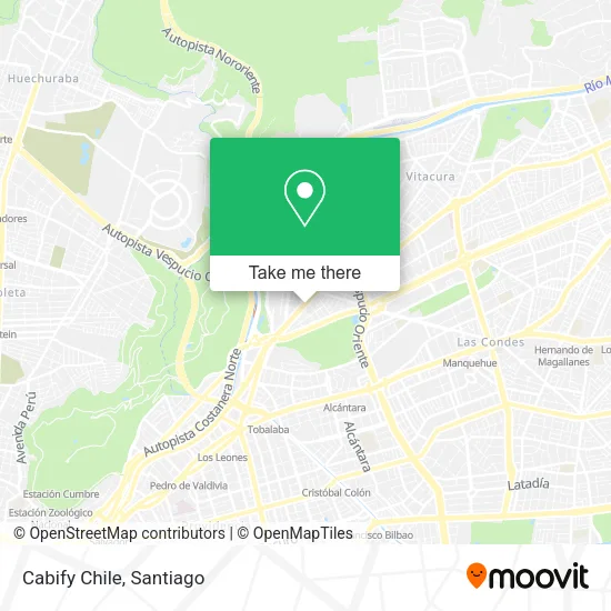 Cabify Chile map