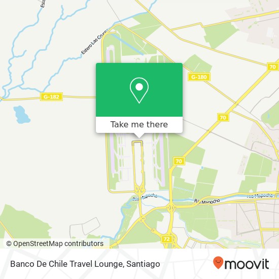 Banco De Chile Travel Lounge map