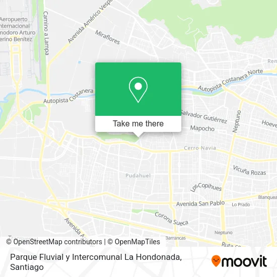 Parque Fluvial y Intercomunal La Hondonada map