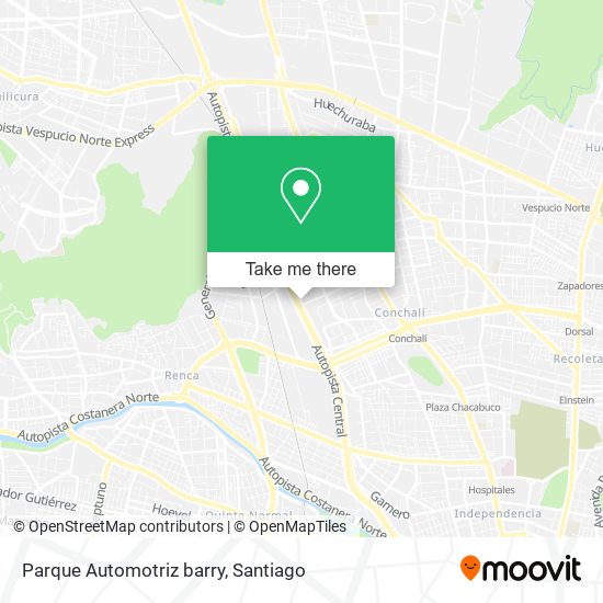 Mapa de Parque Automotriz barry