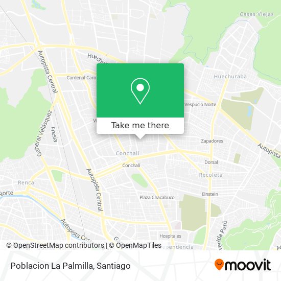 Poblacion La Palmilla map