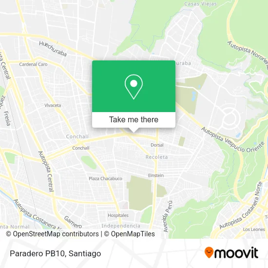 Mapa de Paradero PB10