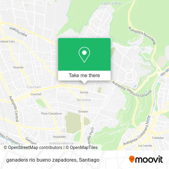 ganadera rio bueno zapadores map