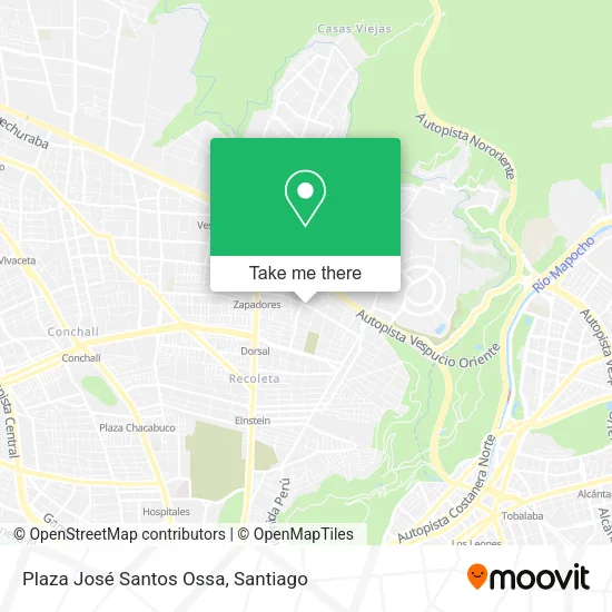 Plaza José Santos Ossa map