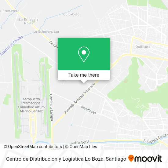 Centro de Distribucion y Logistica Lo Boza map