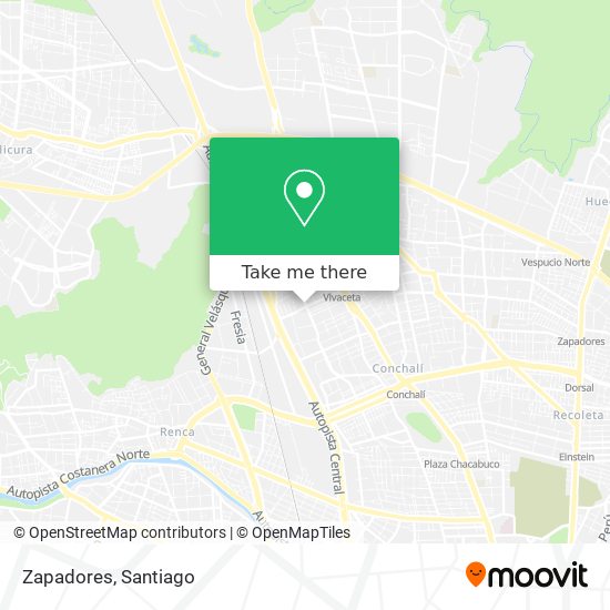 Zapadores map