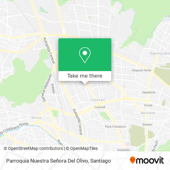 Mapa de Parroquia Nuestra Señora Del Olivo