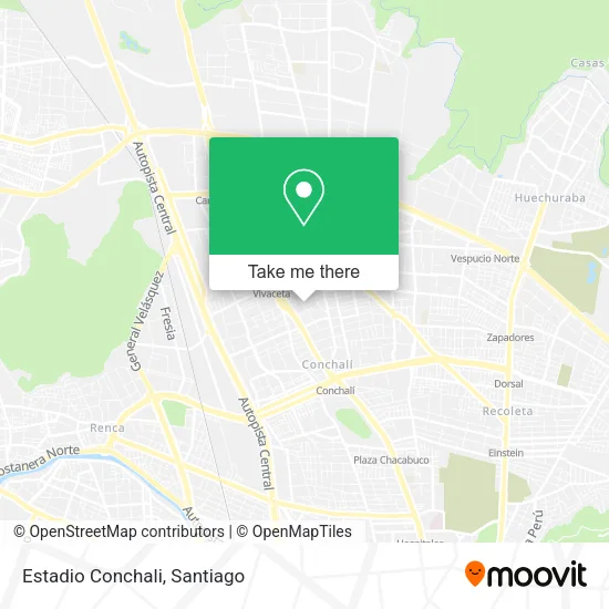 Estadio Conchali map