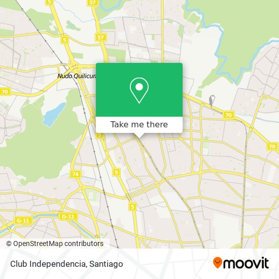 Club Independencia map