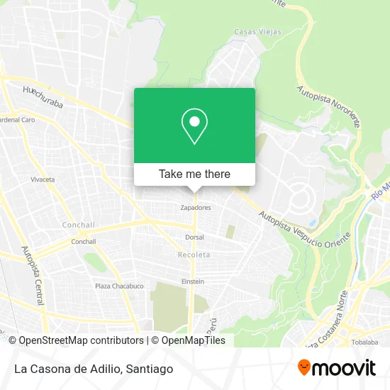 La Casona de Adilio map
