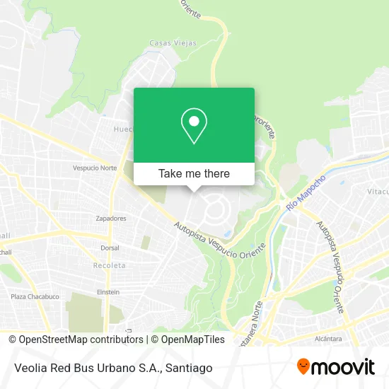 Mapa de Veolia Red Bus Urbano S.A.