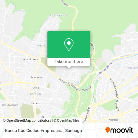 Banco Itau Ciudad Empresarial map