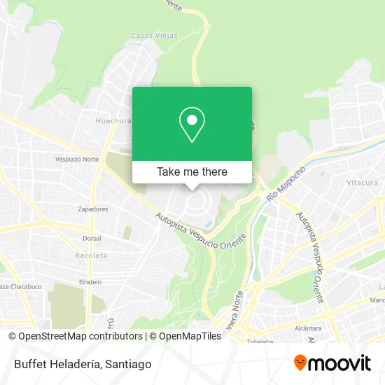 Mapa de Buffet Heladería
