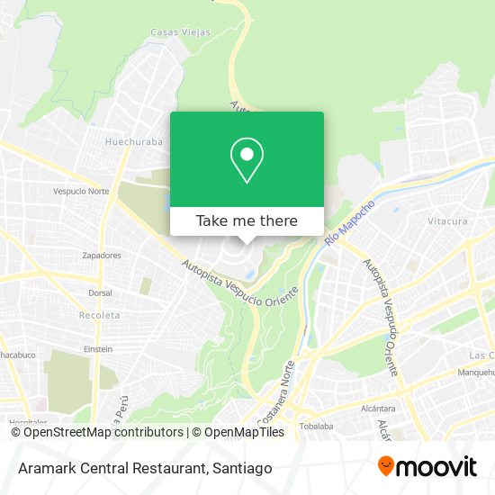 Aramark Central Restaurant map