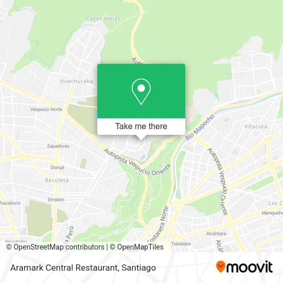 Aramark Central Restaurant map