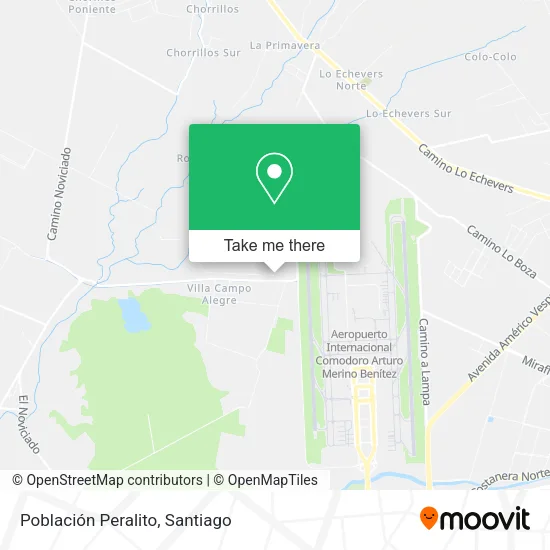 Población Peralito map