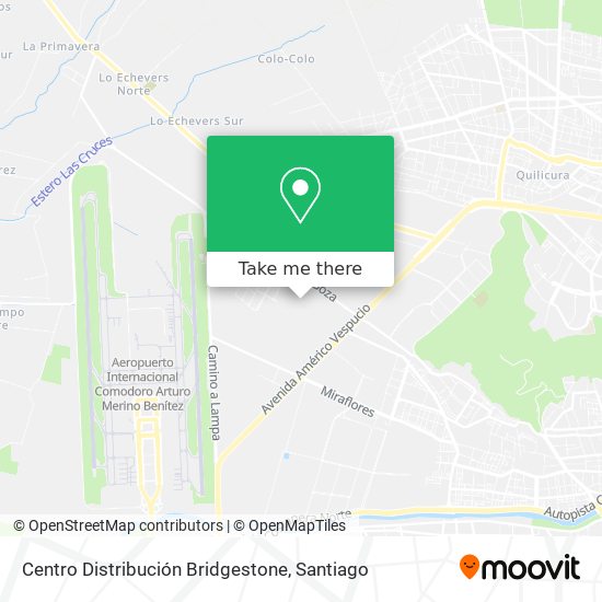 Centro Distribución Bridgestone map