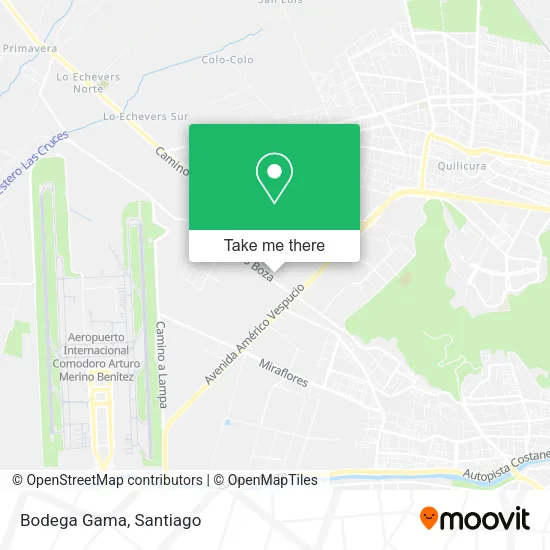 Bodega Gama map