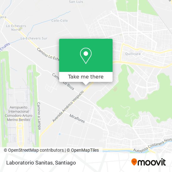 Laboratorio Sanitas map