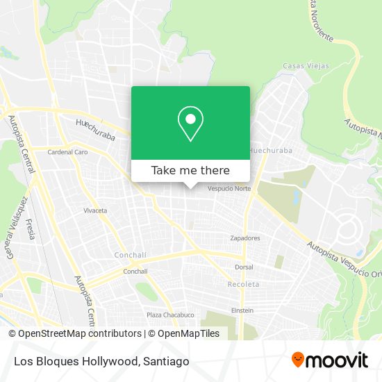 Los Bloques Hollywood map