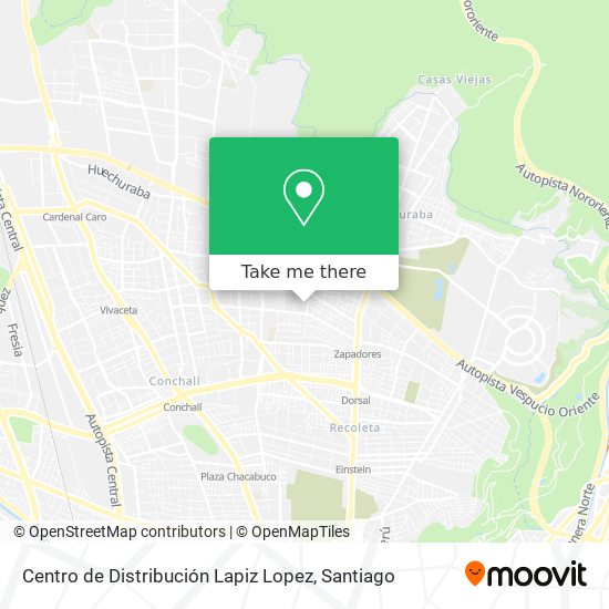 Centro de Distribución Lapiz Lopez map