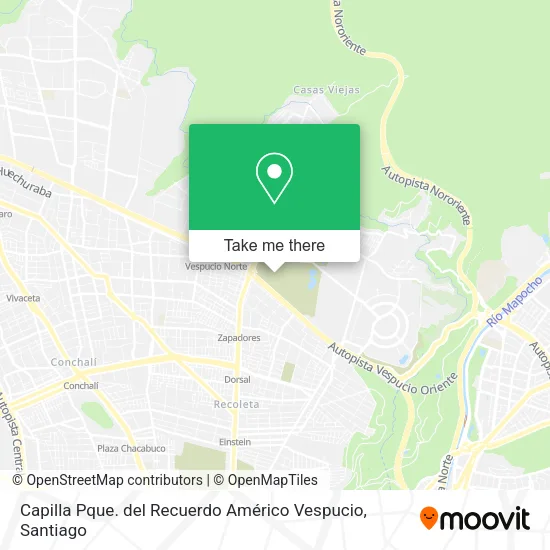 Capilla Pque. del Recuerdo Américo Vespucio map