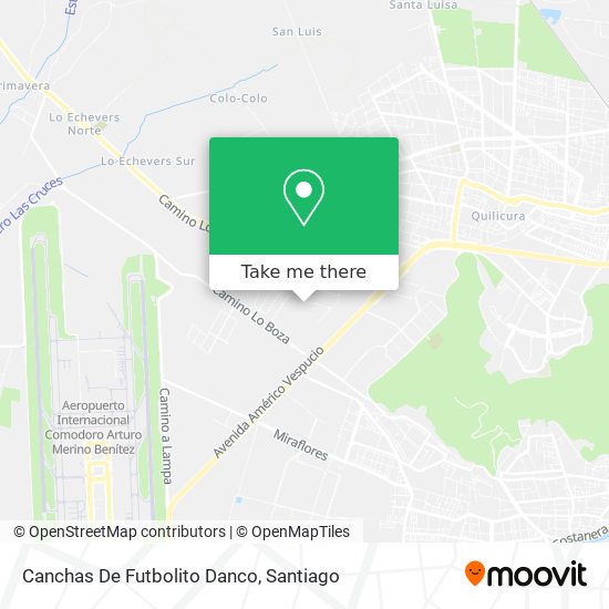Canchas De Futbolito Danco map