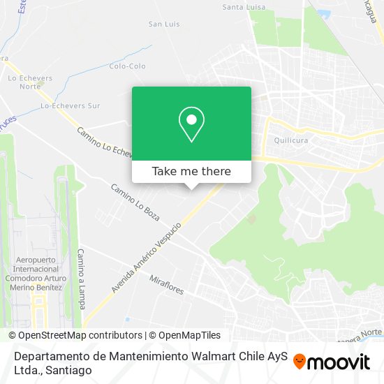 Mapa de Departamento de Mantenimiento Walmart Chile AyS Ltda.