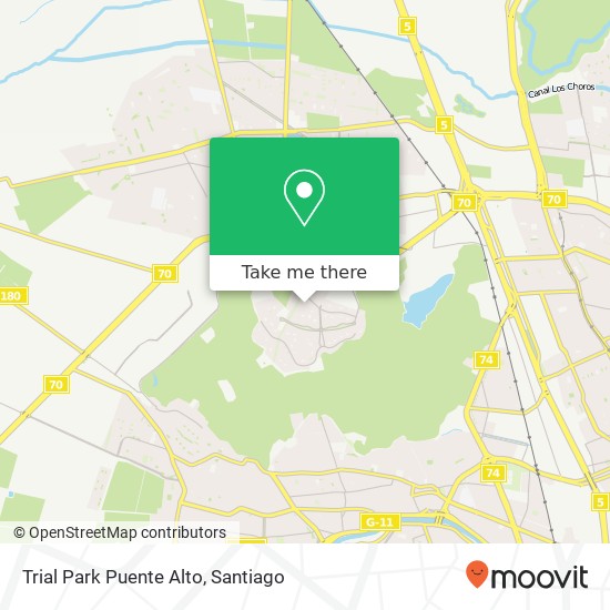Mapa de Trial Park Puente Alto