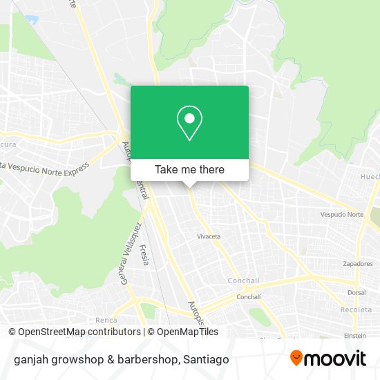 ganjah growshop & barbershop map