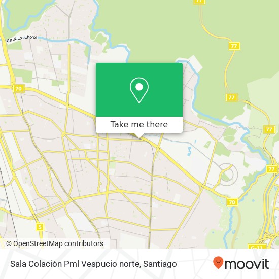 Sala Colación Pml Vespucio norte map