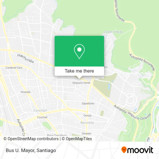 Mapa de Bus U. Mayor