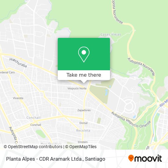Planta Alpes - CDR Aramark Ltda. map
