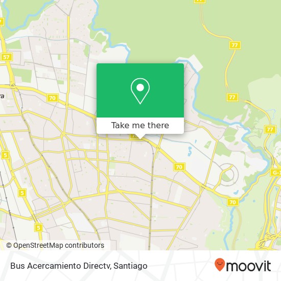 Bus Acercamiento Directv map