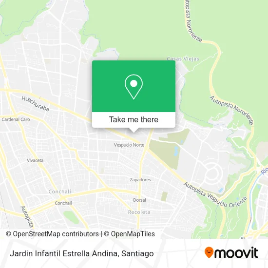 Jardin Infantil Estrella Andina map