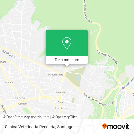 Clinica Veterinaria Recoleta map