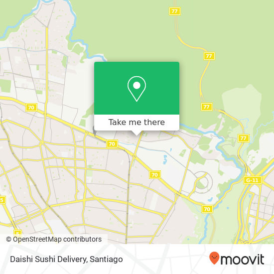 Mapa de Daishi Sushi Delivery