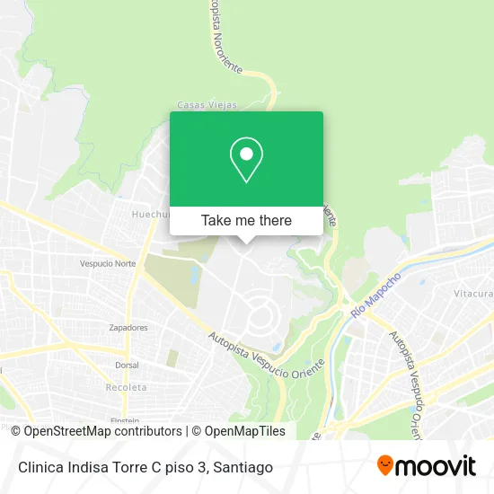 Clinica Indisa Torre C piso 3 map