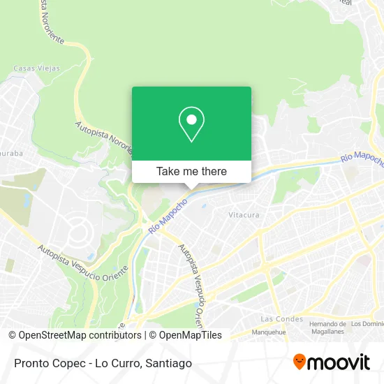 Pronto Copec - Lo Curro map