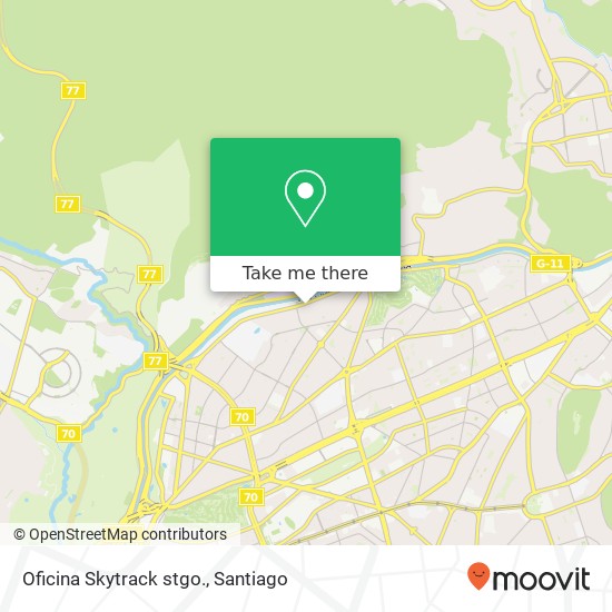 Oficina Skytrack stgo. map