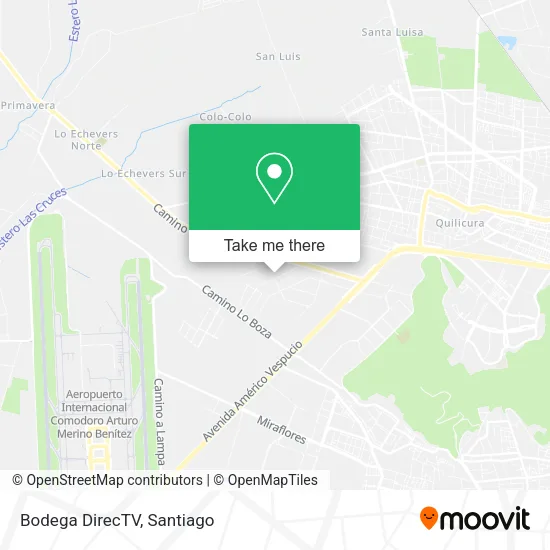 Bodega DirecTV map