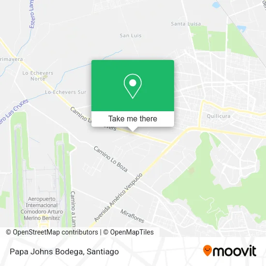 Papa Johns Bodega map