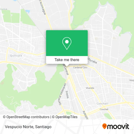 Mapa de Vespucio Norte
